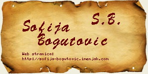 Sofija Bogutović vizit kartica